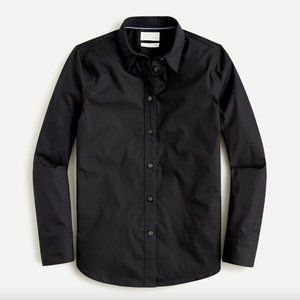 JCrew Slim-fit stretch cotton poplin shirt -BLACK